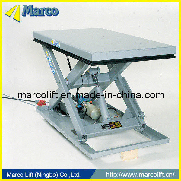 Pedido personalizado Mesa de elevação de uma tesoura única de 0,5-1 toneladas Marco com certificação CE